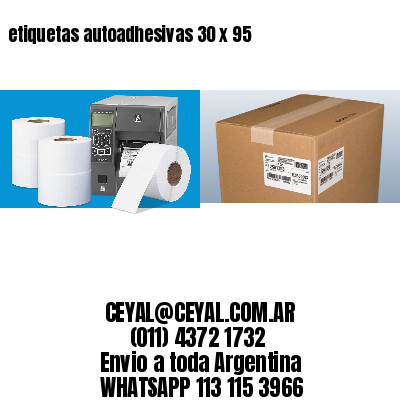 etiquetas autoadhesivas 30 x 95