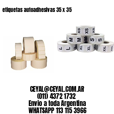 etiquetas autoadhesivas 35 x 35