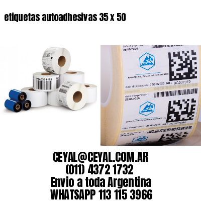 etiquetas autoadhesivas 35 x 50