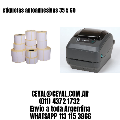 etiquetas autoadhesivas 35 x 60