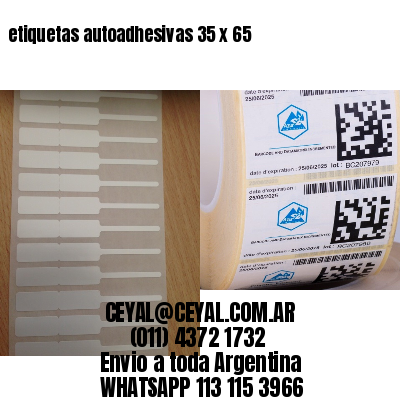 etiquetas autoadhesivas 35 x 65