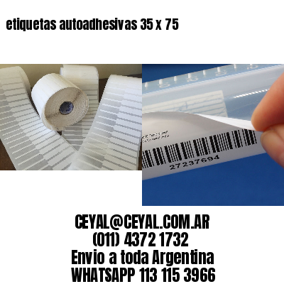 etiquetas autoadhesivas 35 x 75
