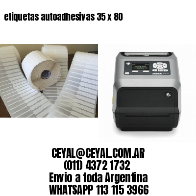 etiquetas autoadhesivas 35 x 80
