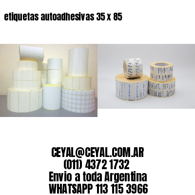 etiquetas autoadhesivas 35 x 85