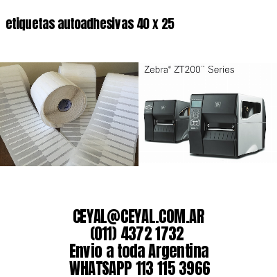 etiquetas autoadhesivas 40 x 25