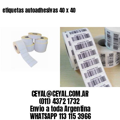 etiquetas autoadhesivas 40 x 40