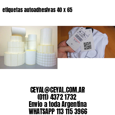 etiquetas autoadhesivas 40 x 65