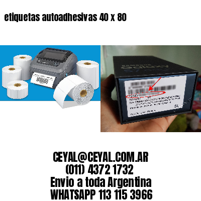 etiquetas autoadhesivas 40 x 80