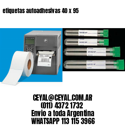 etiquetas autoadhesivas 40 x 95