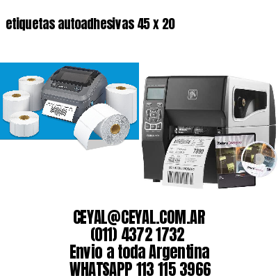 etiquetas autoadhesivas 45 x 20