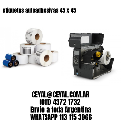 etiquetas autoadhesivas 45 x 45