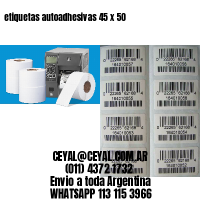 etiquetas autoadhesivas 45 x 50