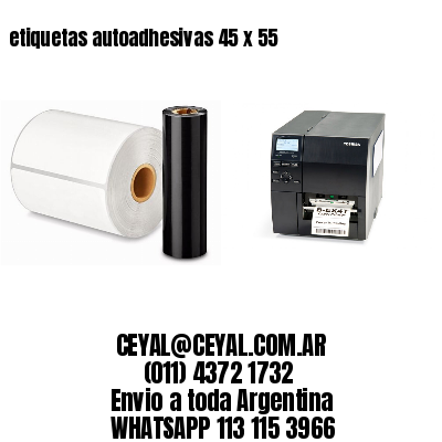 etiquetas autoadhesivas 45 x 55