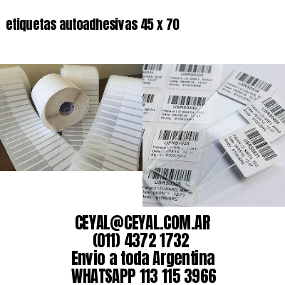 etiquetas autoadhesivas 45 x 70