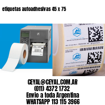 etiquetas autoadhesivas 45 x 75