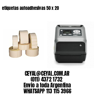 etiquetas autoadhesivas 50 x 20