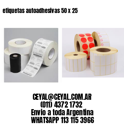 etiquetas autoadhesivas 50 x 25