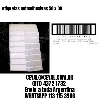 etiquetas autoadhesivas 50 x 30