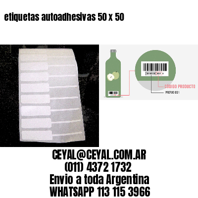 etiquetas autoadhesivas 50 x 50