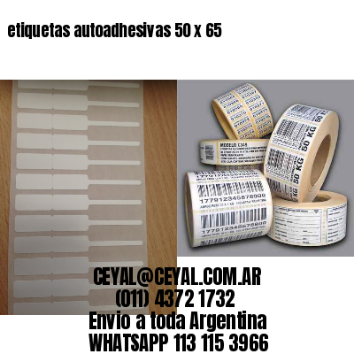 etiquetas autoadhesivas 50 x 65