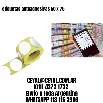 etiquetas autoadhesivas 50 x 75
