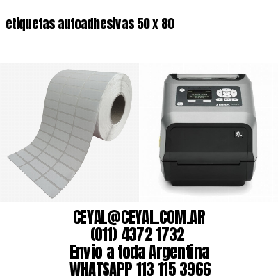 etiquetas autoadhesivas 50 x 80