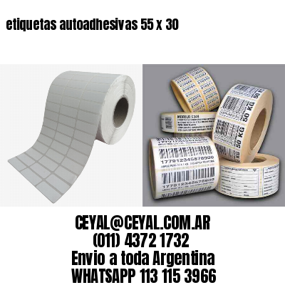 etiquetas autoadhesivas 55 x 30