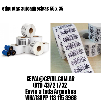 etiquetas autoadhesivas 55 x 35