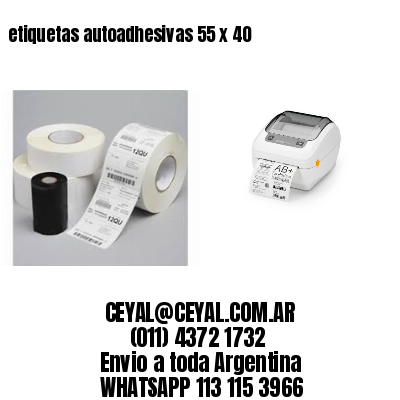 etiquetas autoadhesivas 55 x 40