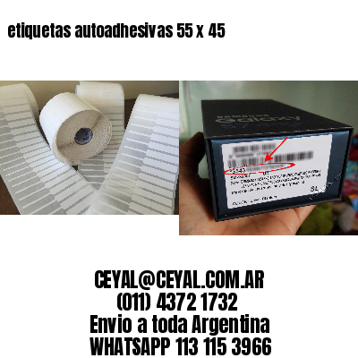 etiquetas autoadhesivas 55 x 45