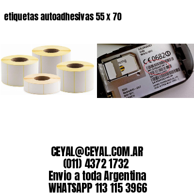 etiquetas autoadhesivas 55 x 70