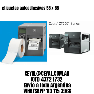 etiquetas autoadhesivas 55 x 85