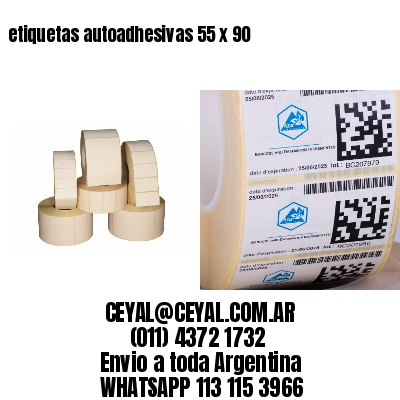 etiquetas autoadhesivas 55 x 90