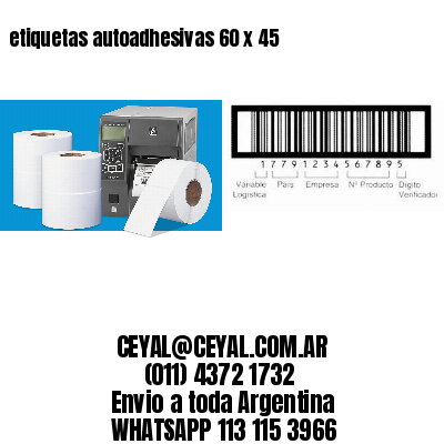 etiquetas autoadhesivas 60 x 45