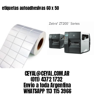 etiquetas autoadhesivas 60 x 50