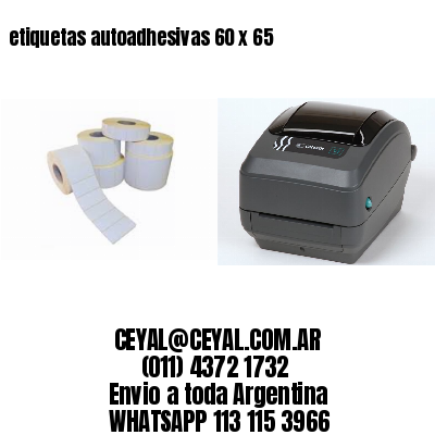 etiquetas autoadhesivas 60 x 65