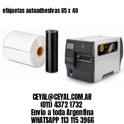 etiquetas autoadhesivas 65 x 40