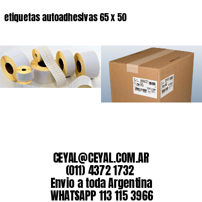 etiquetas autoadhesivas 65 x 50