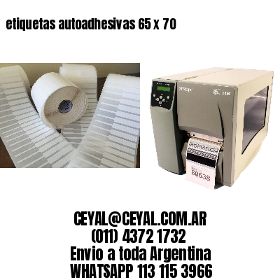 etiquetas autoadhesivas 65 x 70