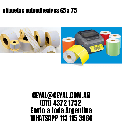 etiquetas autoadhesivas 65 x 75