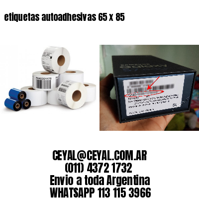 etiquetas autoadhesivas 65 x 85