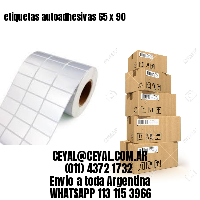 etiquetas autoadhesivas 65 x 90