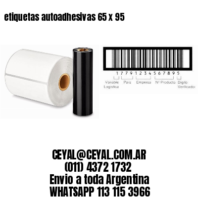 etiquetas autoadhesivas 65 x 95