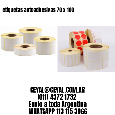 etiquetas autoadhesivas 70 x 100