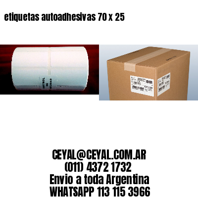 etiquetas autoadhesivas 70 x 25