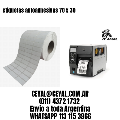 etiquetas autoadhesivas 70 x 30