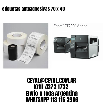 etiquetas autoadhesivas 70 x 40