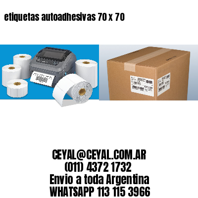 etiquetas autoadhesivas 70 x 70