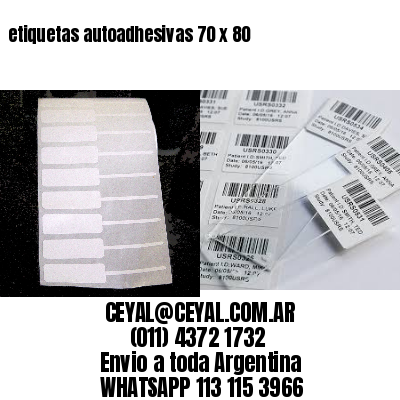 etiquetas autoadhesivas 70 x 80