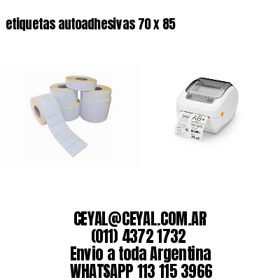 etiquetas autoadhesivas 70 x 85